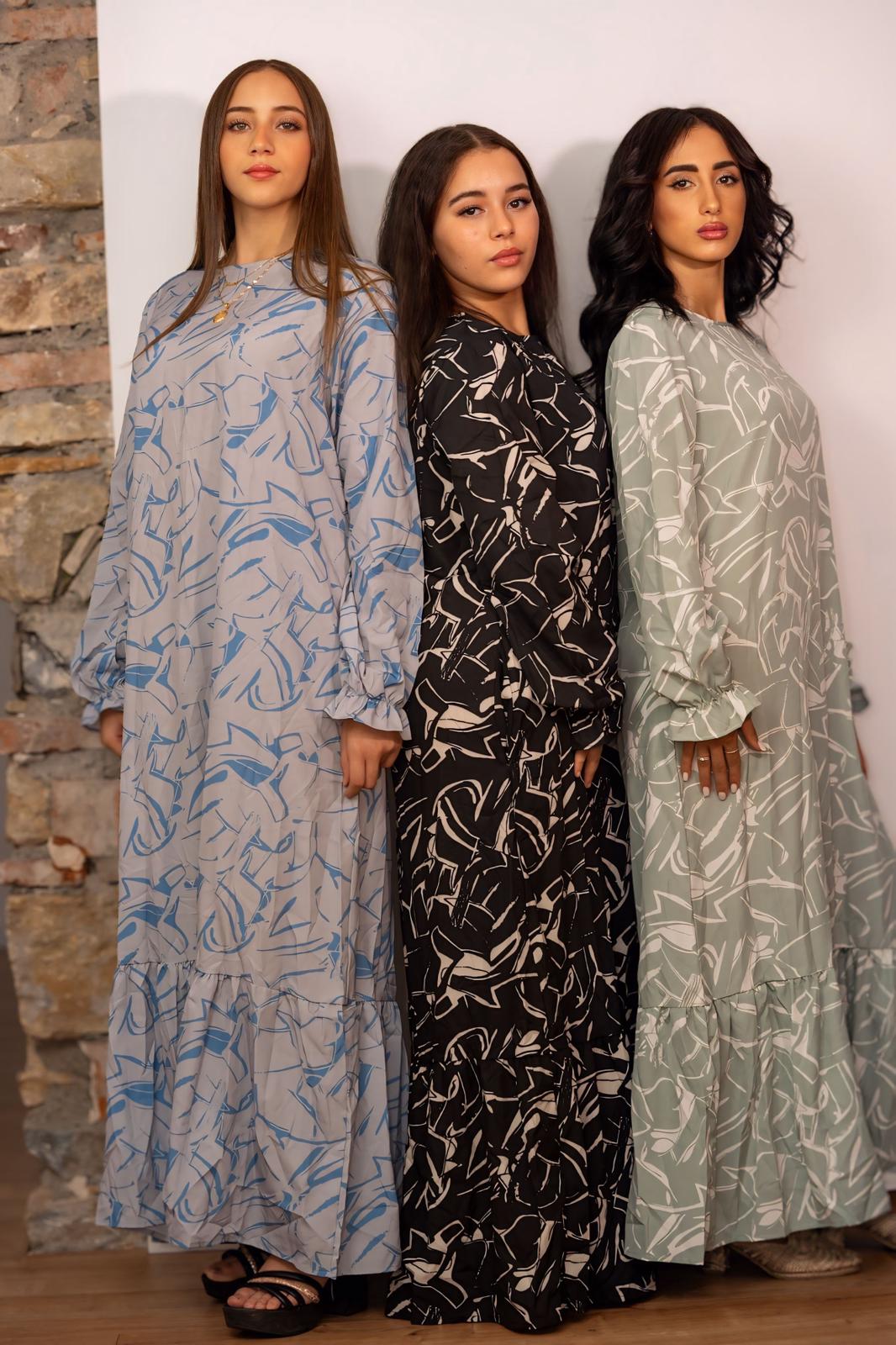 Vesitito lungo -Verde spento