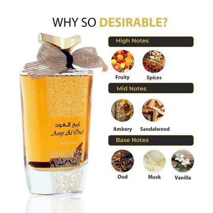 Areej al oud (oro) Eau de Parfum 100ml
