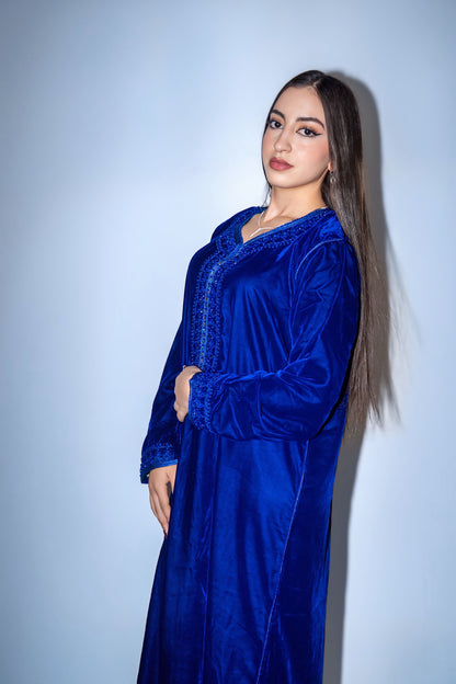 Caftan -Velluto Blu