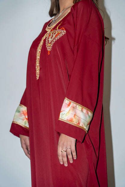 Caftan -Rosso rubino