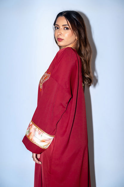 Caftan -Rosso rubino