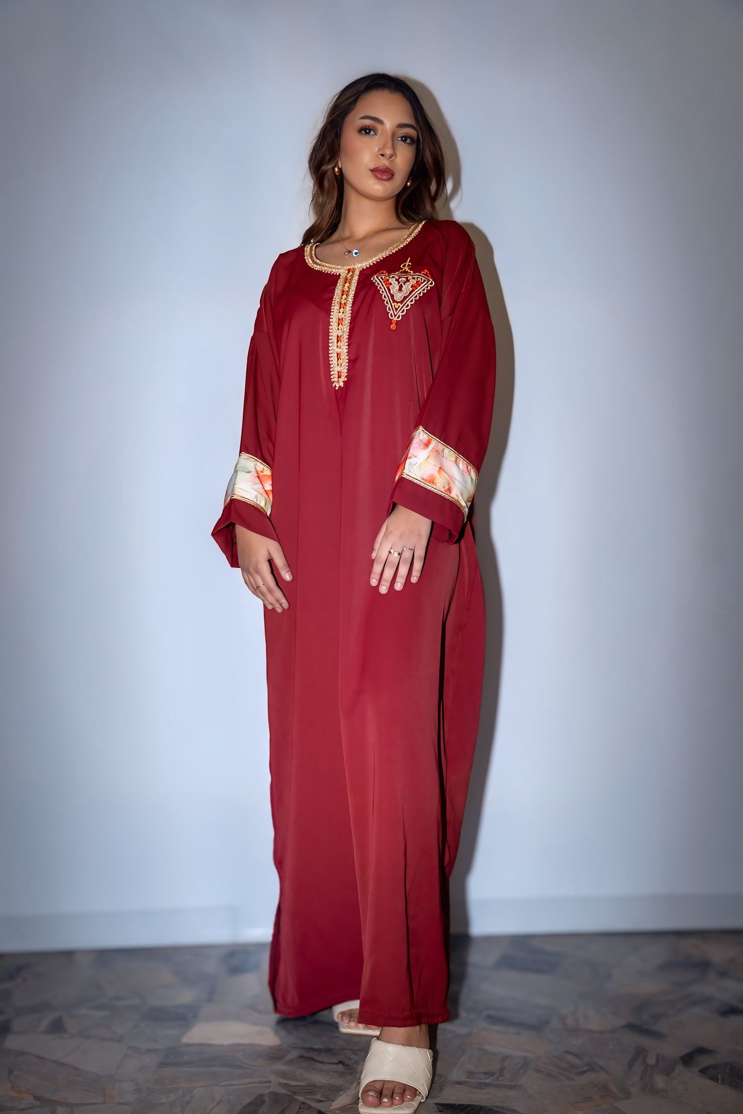 Caftan -Rosso rubino