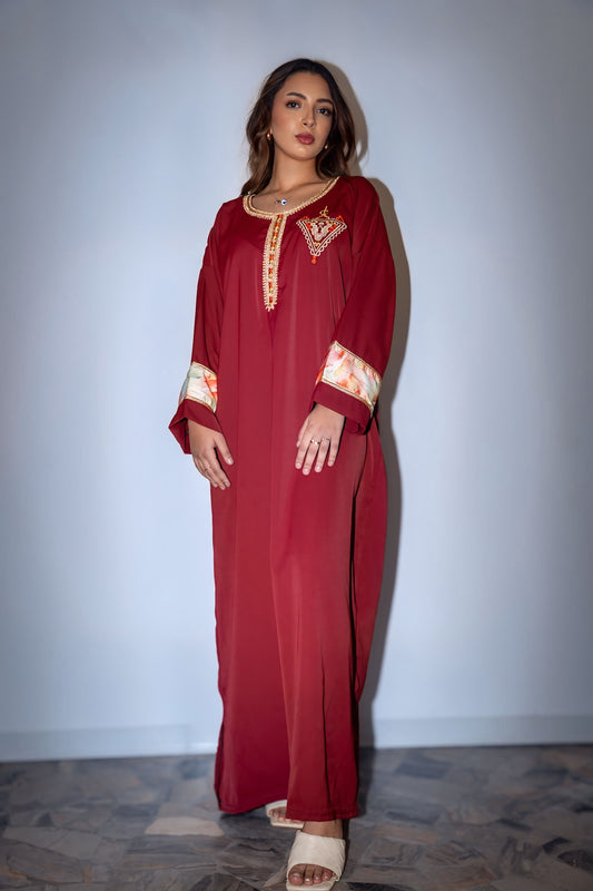 Caftan -Rosso rubino