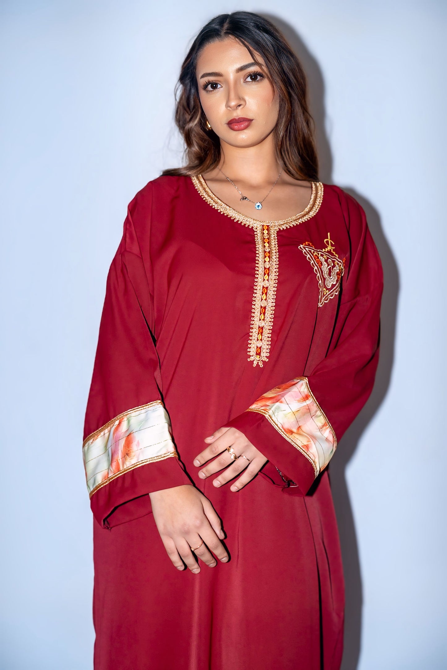 Caftan -Rosso rubino