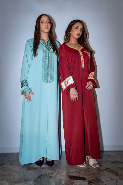 Caftan -Rosso rubino