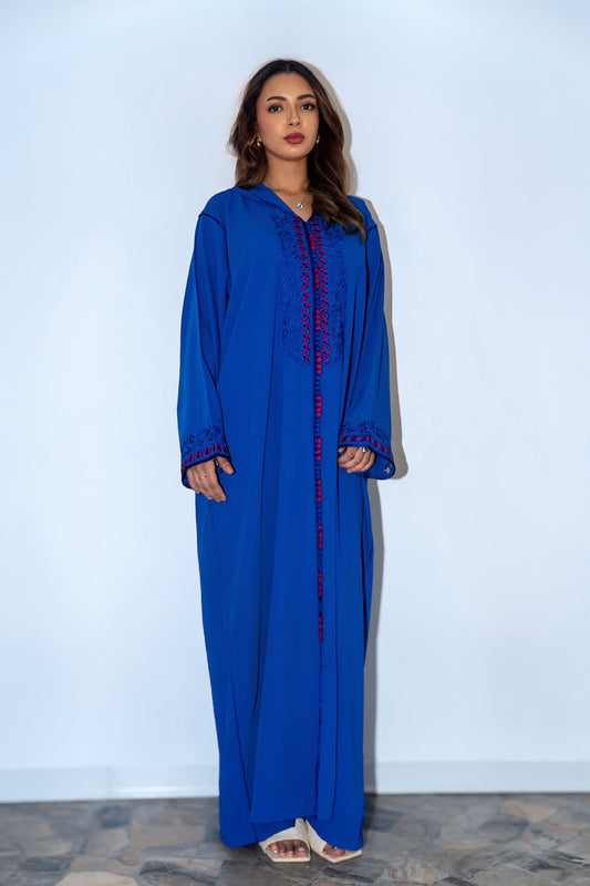 Abaya blu royal