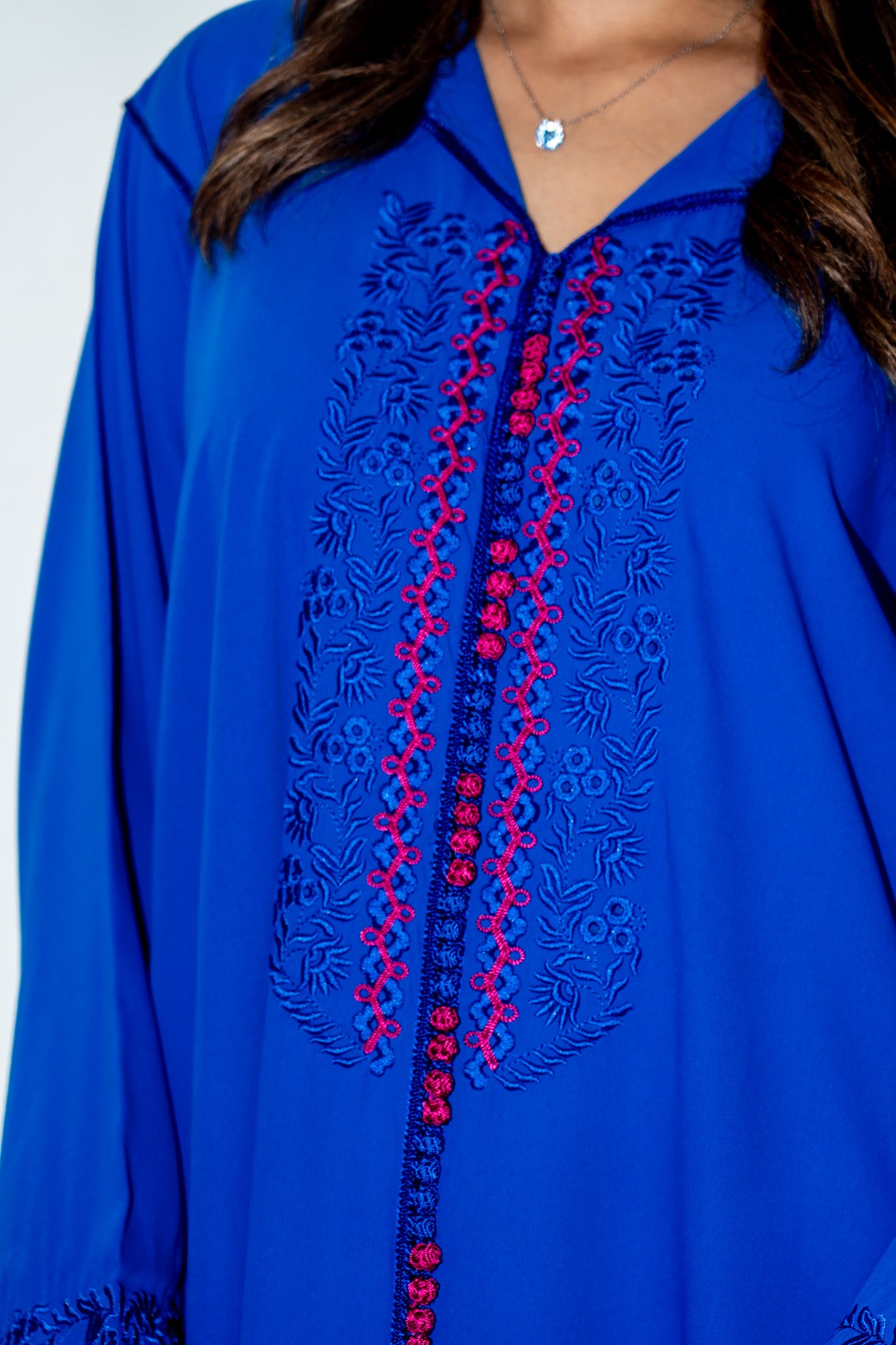 Abaya blu royal