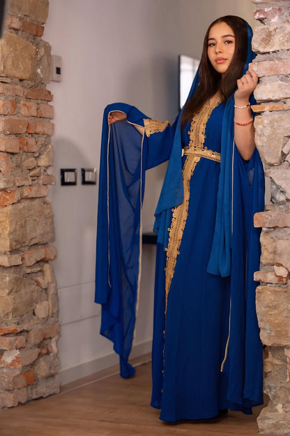 Caftan -Blu e oro