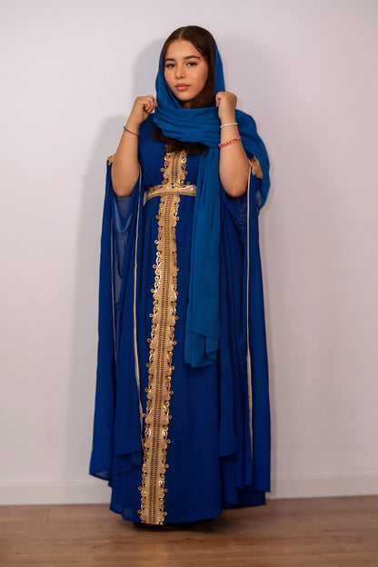 Caftan -Blu e oro