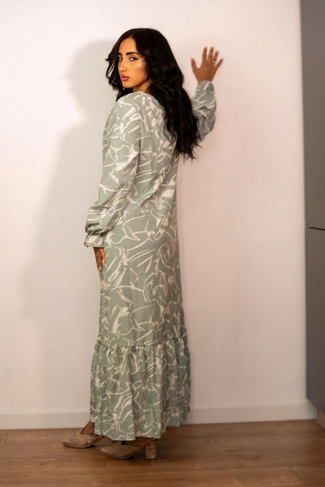 Vesitito lungo -Verde spento