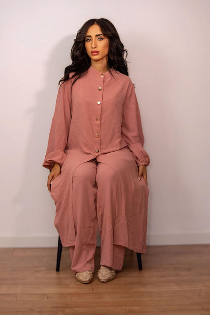 Completo due pezzi -Rosa antico