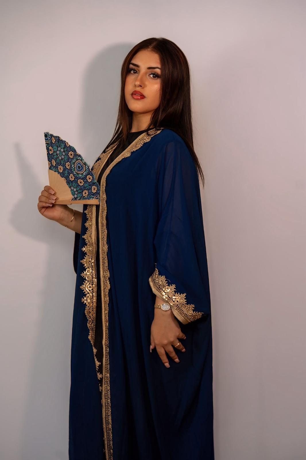 Abaya-Blu royal