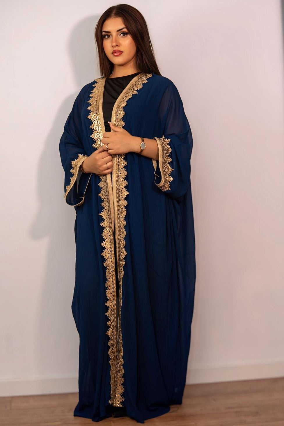 Abaya-Blu royal