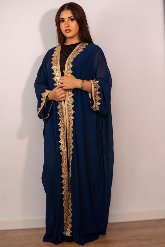 Abaya-Blu royal