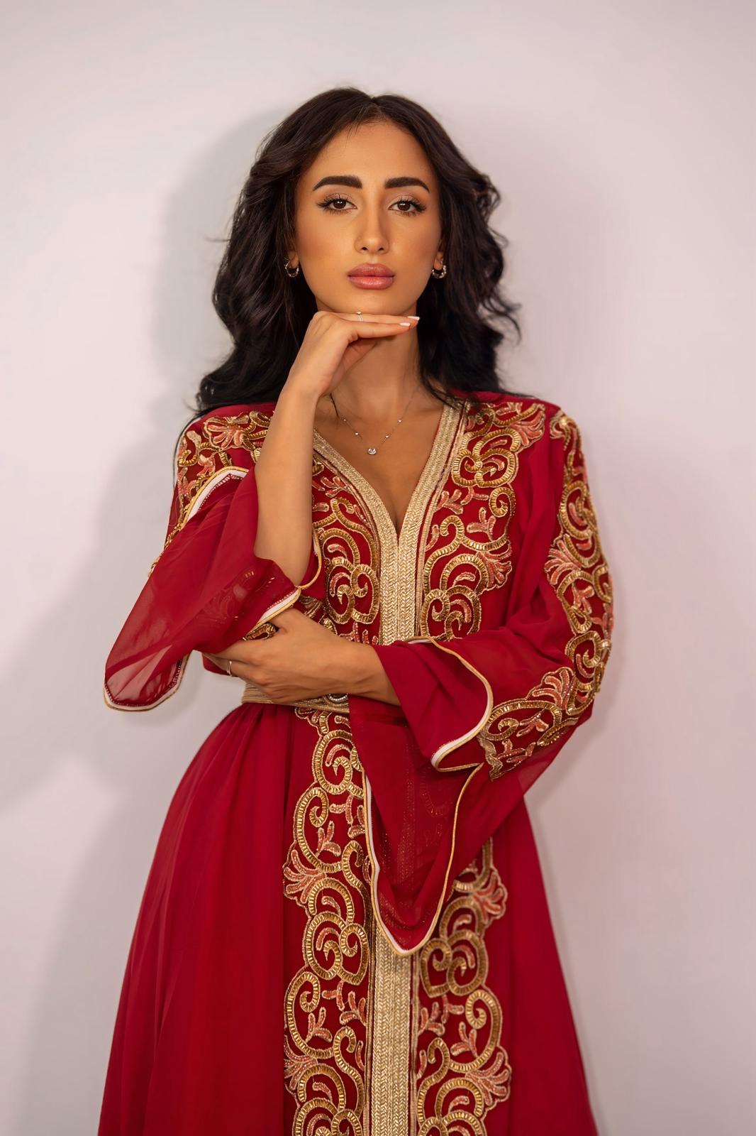 Caftan -Bordeaux