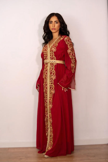 Caftan -Bordeaux