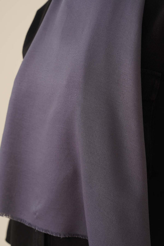 Hijab  di garza di cotone antracite