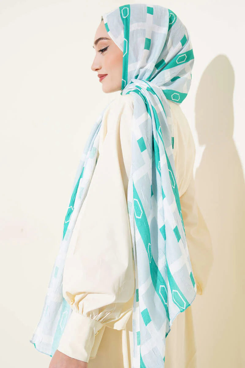 Sciarpa Krash in bambù fantasia verde