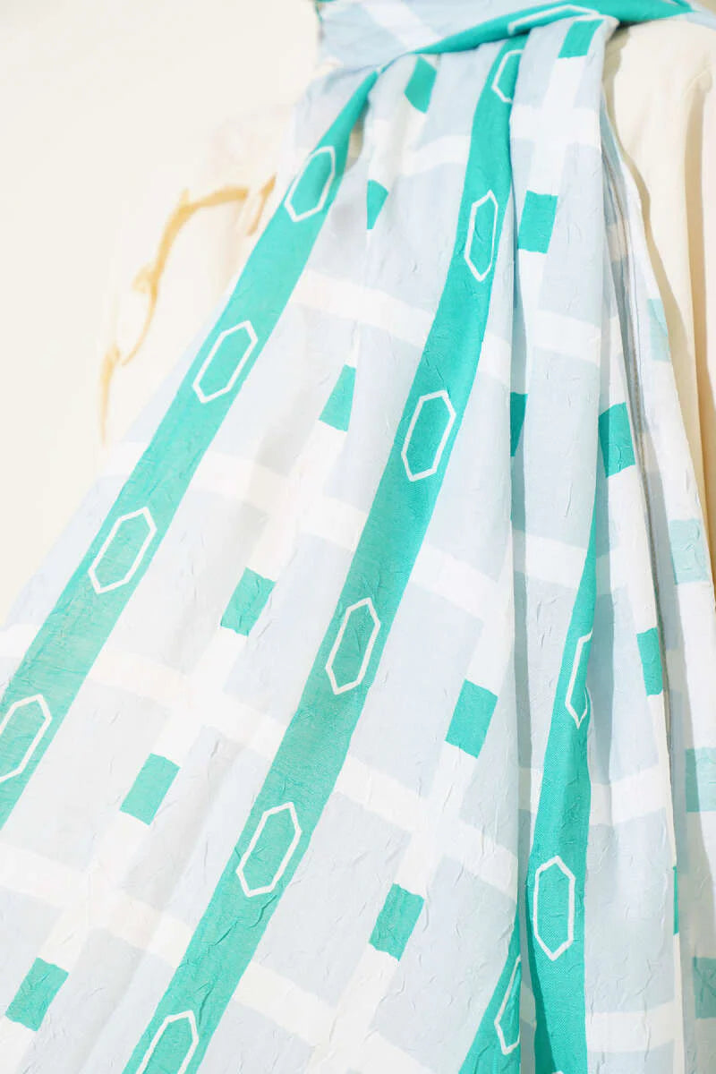 Sciarpa Krash in bambù fantasia verde