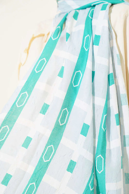 Sciarpa Krash in bambù fantasia verde