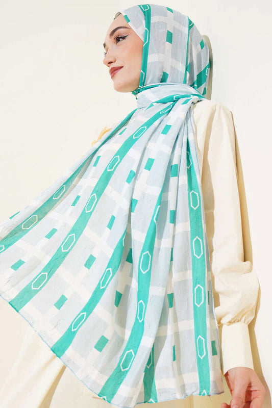 Sciarpa Krash in bambù fantasia verde